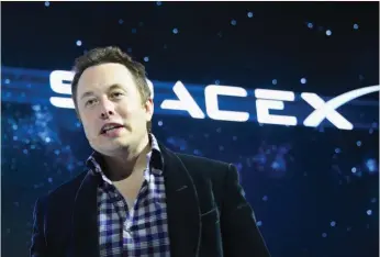  ??  ?? SPACEX chief executive Elon Musk’s Starlink this week opened up pre-orders globally to budding customers giving them the ability to enter their details and put down a deposit of R1 463. | Supplied