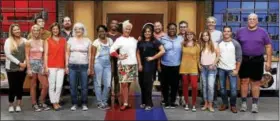  ??  ?? Mentors Anne Burrell and Rachael Ray pose with recruits Kayla Kurtz, Mandy Thornton, Daniel Mar, Laura Docker, Adam Cooke, Jetta Ostrofsky, Brittany Moore, Cedrick Miller, Jeff West, Ann Odogwu, Matt Josephs, Buffy Mykkanen, Maria Marcello, Stephen...