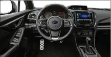  ??  ?? The 2017 Subaru Impreza made the Wards 10 Best Interiors list for interior design and styling, and also for its easy-to-use multimedia system.