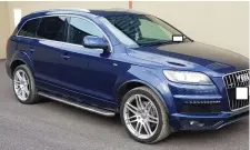  ??  ?? This Audi Q7 was among the items seized by CAB