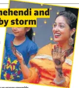  ??  ?? Yami Gautam looked radiant in an orange ensemble