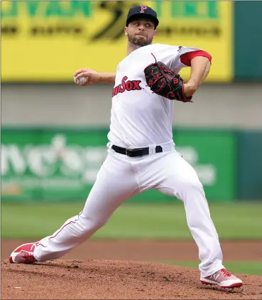  ?? Photo by Louriann Mardo-Zayat / lmzartwork­s.com ?? Red Sox reliever Tyler Thornburg started Sunday’s PawSox and was impressive in his one inning of work as he continues his rehab. Thornburg will travel to Baltimore with the Red Sox before likely rejoining the PawSox in Lehigh Valley.