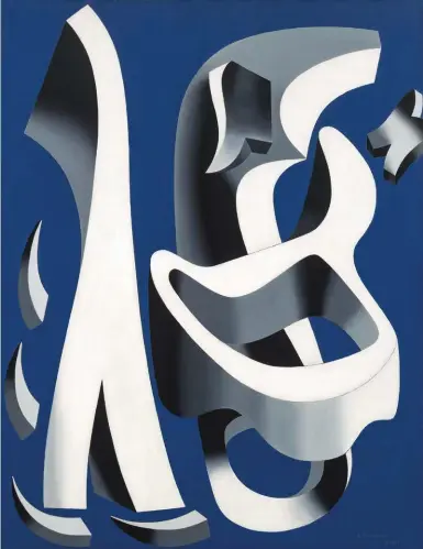  ??  ?? Charles Biederman (1906-2004), Untitled, Paris, February 25, 1937, 1937. Oil on canvas, 45¾ x 35 in., signed and dated at lower right: ‘C. Biederman / Paris 2/25/37.’