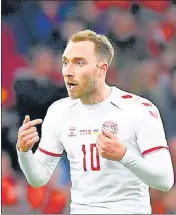  ?? REUTERS ?? Denmark's Christian Eriksen plays his first internatio­nal match after suffering a cardiac arrest during the Euros.