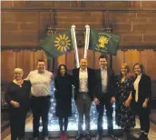  ??  ?? Kirsteen Grant, Sean MacCallum, Margaret MacKinnon (president), Donald Iain Brown (chair), Ruairidh Cormack, Kirsty MacKinnon and Ellen MacDonald.