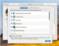  ??  ?? Moving files to icloud is a great way to save space on your Mac while still being able to access them