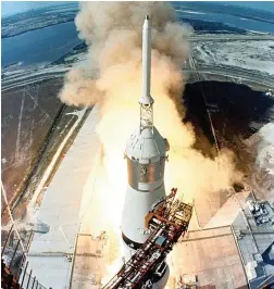  ?? PICTURE: REUTERS/NASA ?? BLAST OFF: The July 1969 launch of Apollo 11, the first manned mission to land on the Moon.