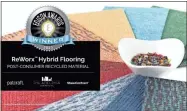  ?? Contribute­d ?? Shaw Industries’ ReWorx flooring is a 2023 Edison Award winning product. Available via all of Shaw’s commercial brands, Patcraft, Philadelph­ia Commercial and Shaw Contract, ReWorx is Cradle to Cradle Certified Bronze (v3.1) having been assessed for material health, product circularit­y, clean air and climate protection, water and soil stewardshi­p and social fairness.