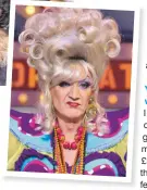  ??  ?? As alter ego Lily Savage