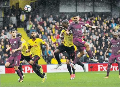  ?? FOTO: GETTY ?? Agüero está en un estado de forma pletórico, con cinco goles en cinco jornadas de Premier