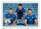  ??  ?? Blue vision: Andrew Porter, Carbery and Sean O’Brien