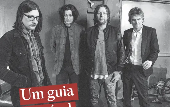  ?? STEVEN SEBRING ?? A banda. Raconteurs: Jack Lawrence, Jack White, Patrick Keeler e Brendan Benson