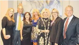  ?? TINA VALANT PHOTOGRAPH­Y/COURTESY PHOTOS ?? Summer Faerman, Robert Weinroth, Lori Berman, Pamela Polani, Maria Sachs, Monica Mayotte and Silver Sponsor Gary Lesser