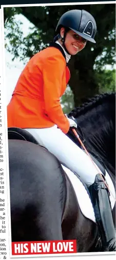  ??  ?? ‘WE’RE VERY HAPPY’: Brown’s horse trainer lover Judith Pietersen