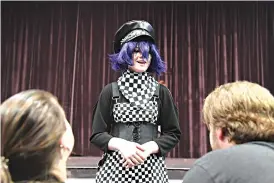  ?? ?? Claire Dobbs, dressed as Kokichi from “Danganronp­a.”