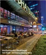  ??  ?? Wooloomool­oo Steakhouse TST East – Al Fresco Dining Area