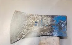  ?? COURT EXHIBIT ?? Saskatoon police seized this axe after it was stolen from a shed, then used in a home invasion next door on Dec. 7, 2014.