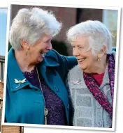  ??  ?? BUILT FOR COMPANY: Recently completed homes at Lime Tree Village and, above, residents Valerie Richards and her mother Maureen