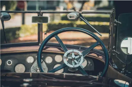  ??  ?? Clockwise from above: everything in this welldriven car works perfectly; the British-built body was finished in 1982; turning heads on local roads; the Hispano’s striking ‘Cigogne Volante’ mascot is really quite a weapon!