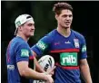  ??  ?? KNIGHTS RECRUITS: Connor Watson and Kalyn Ponga.
PHOTO: PHILIP HILLYARD