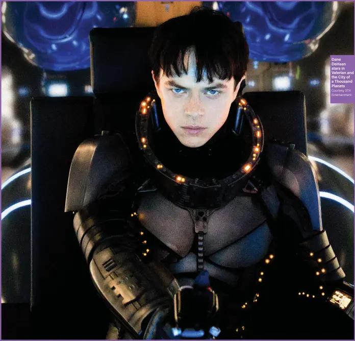  ?? Courtesy STX Entertainm­ent ?? Dane DeHaan stars in Valerian and the City of a Thousand Planets