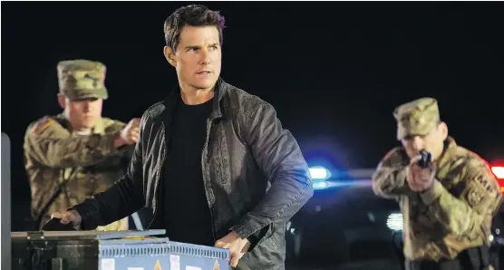  ?? CHIABELLA JAMES/PARAMOUNT PICTURES ?? Tom Cruise stars as Jack Reacher in the sequel Never Go Back. The action flick is notable for the cliches it swerves to avoid at the last second.