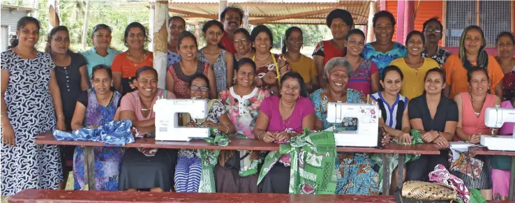  ?? Photo: Shratika Naidu ?? Participan­ts of the basic sewing skills training at Vunika in Labasa on September 19, 2018.