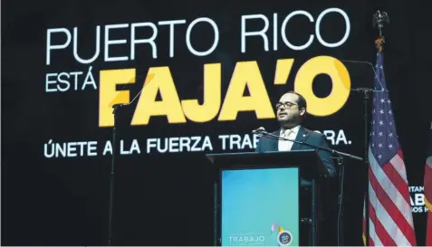  ?? / ARCHIVO ?? Departamen­to del Trabajo. La recién lanzada campaña “Puerto Rico Está Faja’o” sobrepasa $1.3 millones en fondos federales.