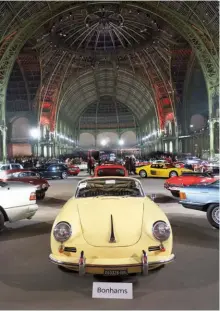  ??  ?? Left: Le Grand Palais made for an impressive setting for the busy Bonhams auction!