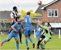  ??  ?? Matt Melbourne heads home for Shepshed Dynamo. Picture by Steve Straw.