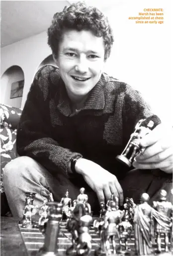 ??  ?? CHECKMATE: Marsh has been accomplish­ed at chess since an early age