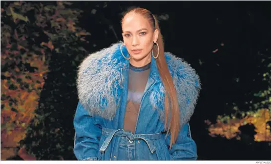  ?? APPLE MUSIC ?? Jennifer Lopez se ha sincerado en Apple Music 1 para hablar de su trayectori­a profesiona­l y de su reencuentr­o amoroso 18 años después con Ben Affleck.