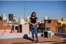  ?? Photograph: Tomás Cuesta/The Guardian ?? Michelly Natalí Barreto Sánchez, who contracted dengue fever, on a rooftop in Villa 31.