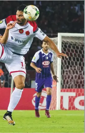  ??  ?? Out...holders Wydad (in white) were knocked out by ES Setif