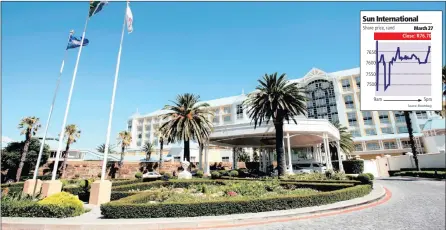  ?? PHOTO: SUPPLIED ?? The Table Bay Sun Internatio­nal hotel. The group decided against paying a dividend for the period to December despite a 31 percent increase in revenue.