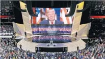  ?? PATRICK SEMANSKY/AP ?? In this July 21, 2016, file photo, then Republican presidenti­al candidate Donald Trump addresses delegates during the final day session of the Republican National Convention in Cleveland.