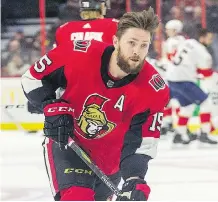  ?? WAYNE CUDDINGTON FILES ?? Ottawa Senators forward Zack Smith is a Saskatchew­an native and says he feels connected to the Humboldt Broncos bus crash. “It’s a large province with a small population,” he says.