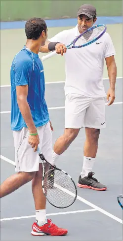  ?? VIRENDRA SINGH GOSAIN/HT PHOTO ?? For Leander Paes, the Davis Cup weekend is a matter of pride and patriotism. He’s always fed off home support to lift himself to a level far beyond his rankings.