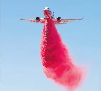  ?? COULSON GROUP ?? A Boeing 737 purchased and retrofitte­d to fight wildfires by Port Alberni’s Coulson Group of Companies was put through a test flight earlier this year.