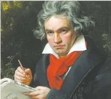  ??  ?? Ludwig van Beethoven transcende­d both the classical and romantic movements, giving him an artistic freedom that others would try to emulate.