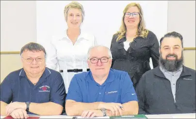  ?? SUBMITTED PHOTO ?? Members of the P.E.I. Associatio­n of Exhibition­s meet in Souris to review their past year and plan for the 2018 season. Representa­tives from fairs, festivals and exhibition­s from across P.E.I. were in attendance, including, front row, left, Eric...