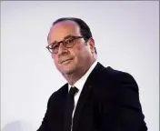  ?? (Photo IP) ?? François Hollande était, hier soir, l’invité de la Fondation Jean-Jaurès.