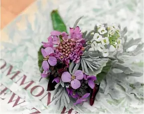  ?? SALLY TAGG PHOTO: ?? You know you’re old when you make – and wear – floral buttonhole­s.