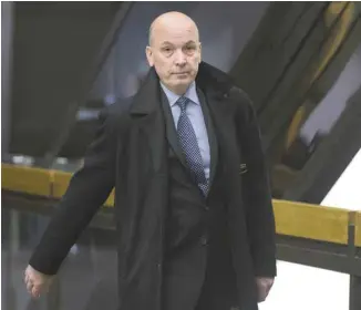  ?? JACQUES NADEAU LE DEVOIR ?? L’ex-numéro 2 de la Ville de Montréal est accusé de fraude, d’abus de confiance et de complot dans le dossier du Faubourg Contrecoeu­r, un projet immobilier réalisé par Constructi­on F. Catania.