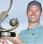  ??  ?? DELIGHTED Paul Casey with the Valspar trophy