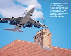  ??  ?? Les logements riverains des 11 plus grands aérodromes français qui s’inscrivent dans le plan de gêne sonore (PGS) peuvent bénéficier d’aides à l’insonorisa­tion (renseignem­ents sur Ecologie.gouv.fr).