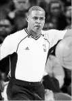  ?? CARLOS OSORIO
THE ASSOCIATED PRESS ?? NBA referee Leroy Richardson was a Navy man for 12 years and got his start officiatin­g with a little bit of luck.