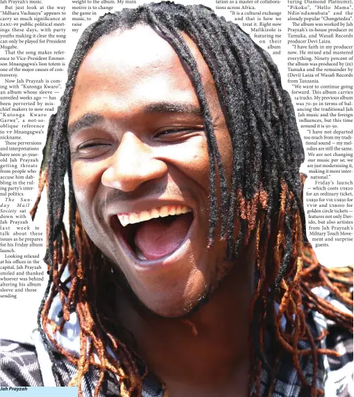  ??  ?? Jah Prayzah