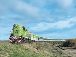  ?? tren patagónico ?? Se espera ofrecer servicios de pasajeros y cargas