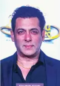  ?? SUJIT JAISWAL/AFP ?? SALMAN KHAN